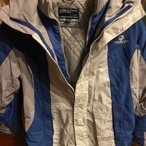 American Eagle Outfitters Quilted Jacket in Gray